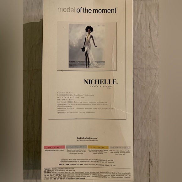 Mattel Barbie Gold Label 2004 Model Of The Moment Michelle Urban Hipster Doll - Picture 14 of 15